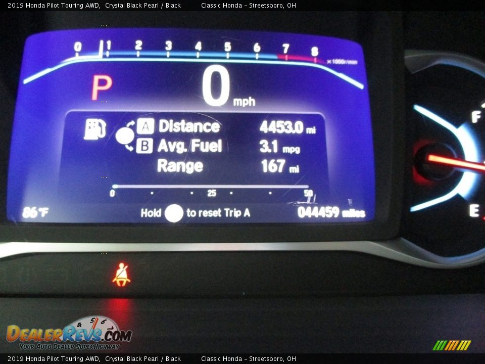 2019 Honda Pilot Touring AWD Crystal Black Pearl / Black Photo #35