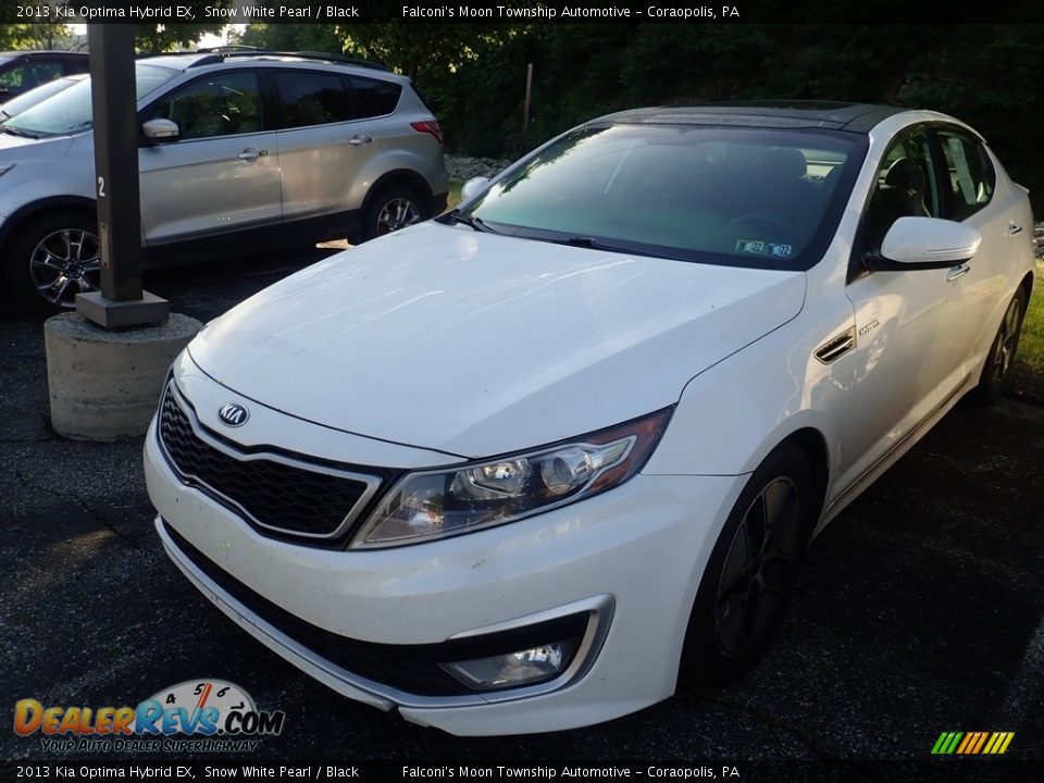 2013 Kia Optima Hybrid EX Snow White Pearl / Black Photo #1