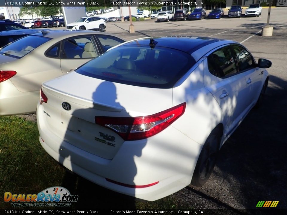 2013 Kia Optima Hybrid EX Snow White Pearl / Black Photo #4