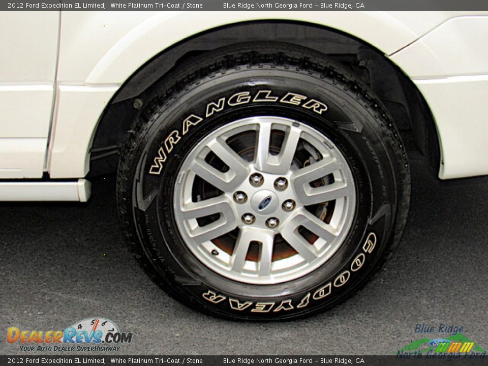 2012 Ford Expedition EL Limited White Platinum Tri-Coat / Stone Photo #9