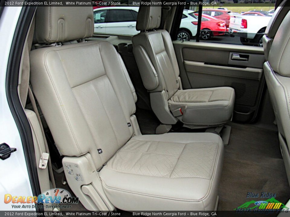 2012 Ford Expedition EL Limited White Platinum Tri-Coat / Stone Photo #13