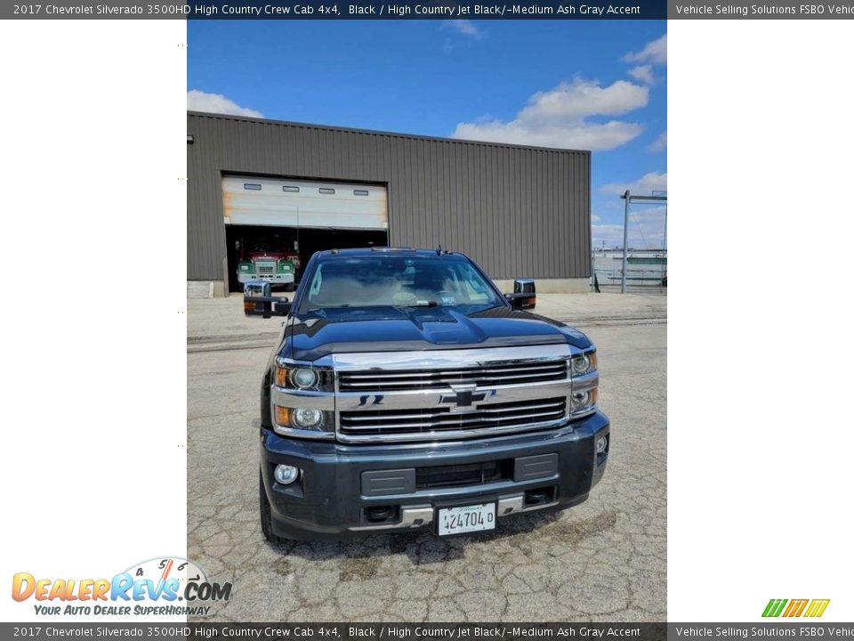 2017 Chevrolet Silverado 3500HD High Country Crew Cab 4x4 Black / High Country Jet Black/­Medium Ash Gray Accent Photo #16