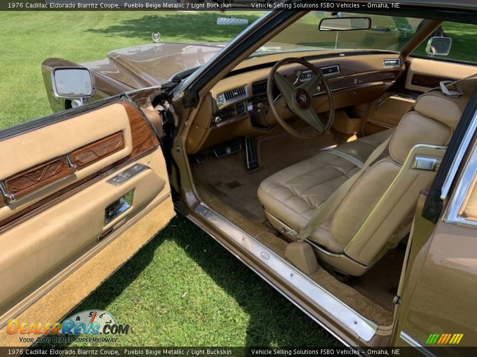 Light Buckskin Interior - 1976 Cadillac Eldorado Biarritz Coupe Photo #2