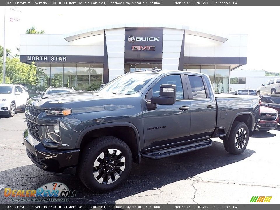 2020 Chevrolet Silverado 2500HD Custom Double Cab 4x4 Shadow Gray Metallic / Jet Black Photo #1