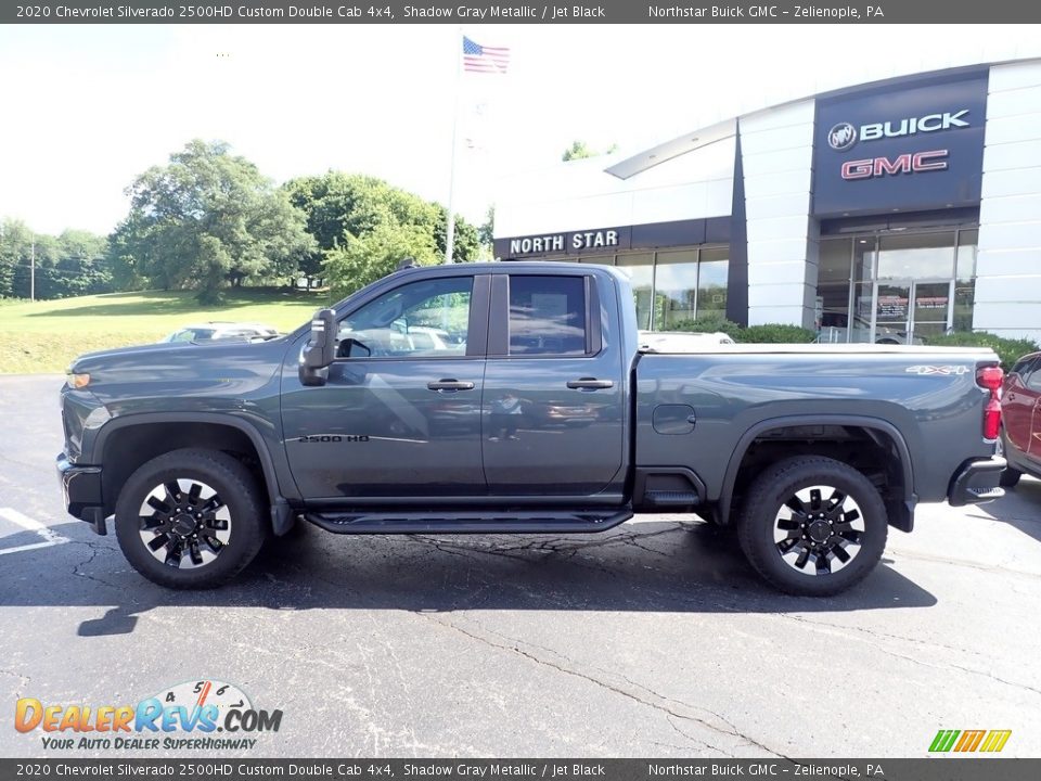 2020 Chevrolet Silverado 2500HD Custom Double Cab 4x4 Shadow Gray Metallic / Jet Black Photo #2