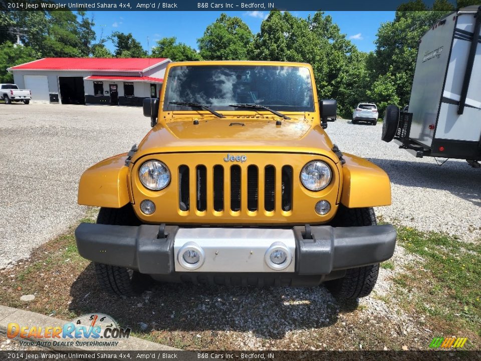 2014 Jeep Wrangler Unlimited Sahara 4x4 Amp'd / Black Photo #3