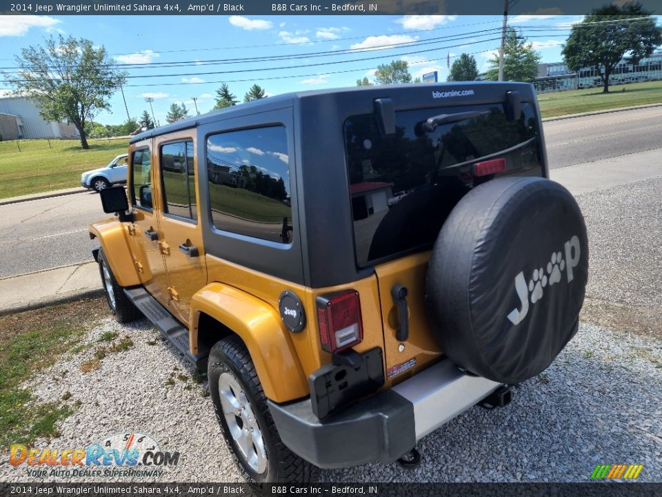 2014 Jeep Wrangler Unlimited Sahara 4x4 Amp'd / Black Photo #6