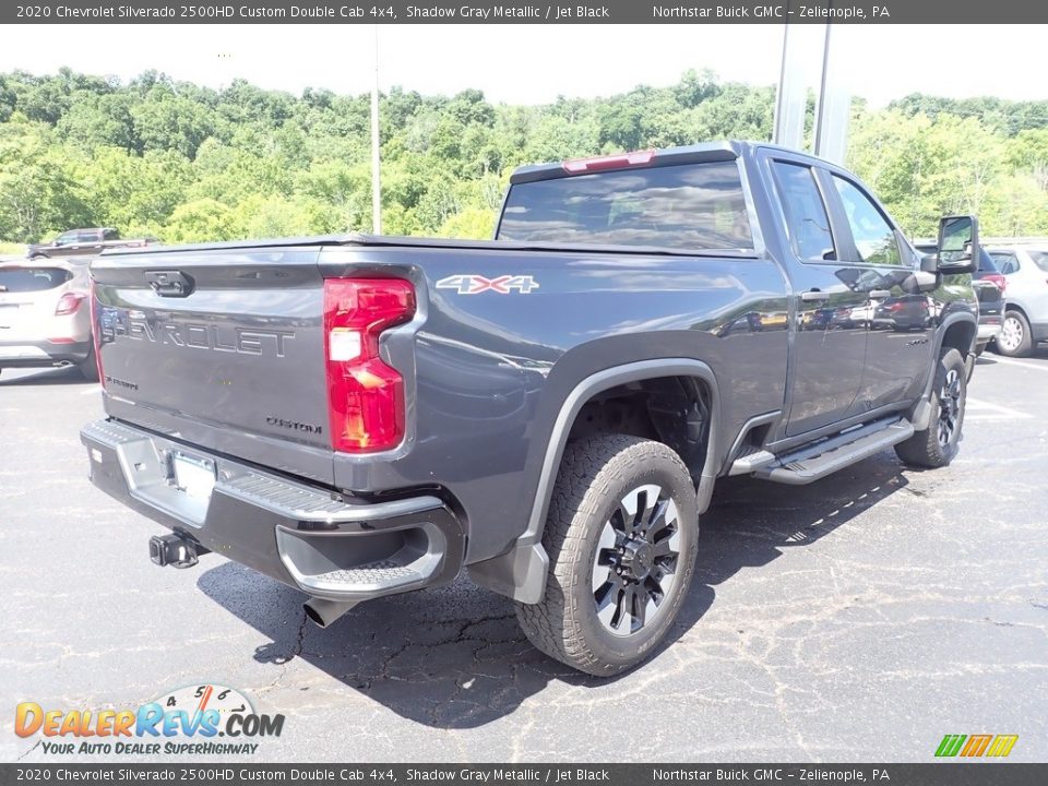 2020 Chevrolet Silverado 2500HD Custom Double Cab 4x4 Shadow Gray Metallic / Jet Black Photo #7