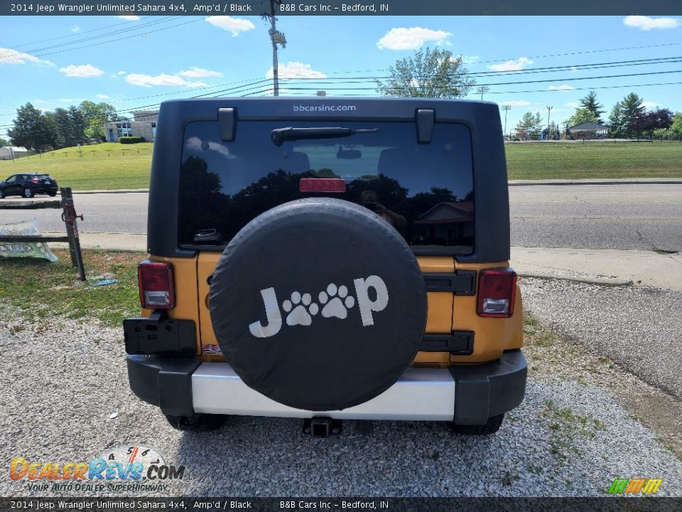 2014 Jeep Wrangler Unlimited Sahara 4x4 Amp'd / Black Photo #7