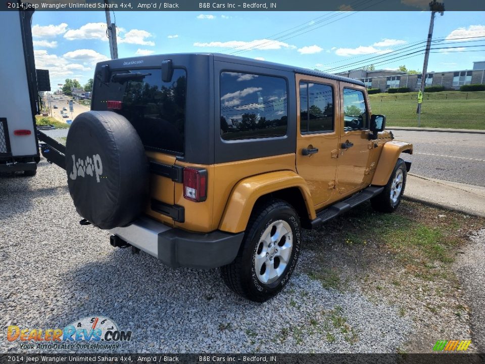 2014 Jeep Wrangler Unlimited Sahara 4x4 Amp'd / Black Photo #8