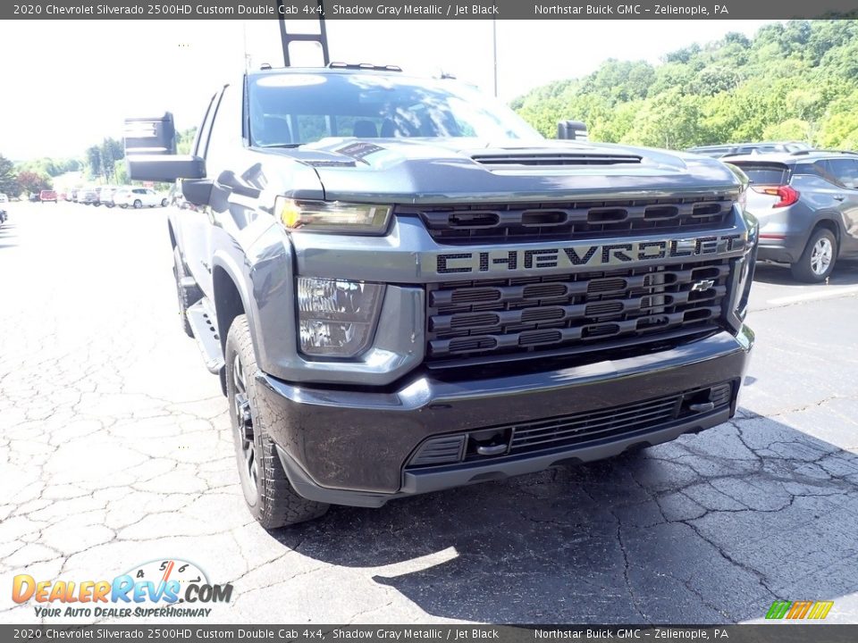 2020 Chevrolet Silverado 2500HD Custom Double Cab 4x4 Shadow Gray Metallic / Jet Black Photo #12