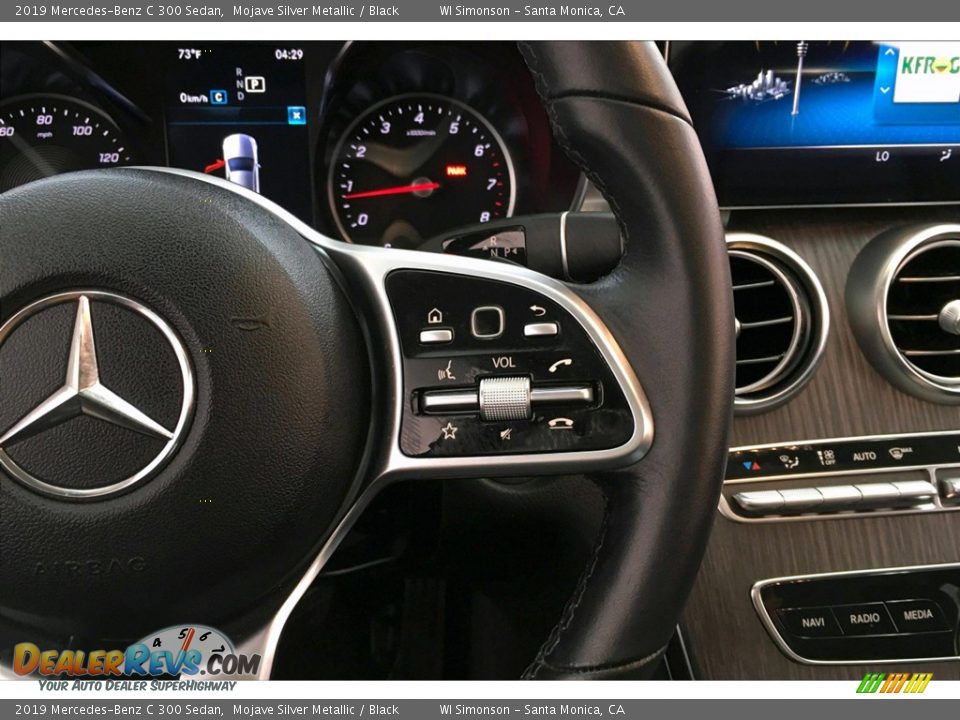 2019 Mercedes-Benz C 300 Sedan Mojave Silver Metallic / Black Photo #19