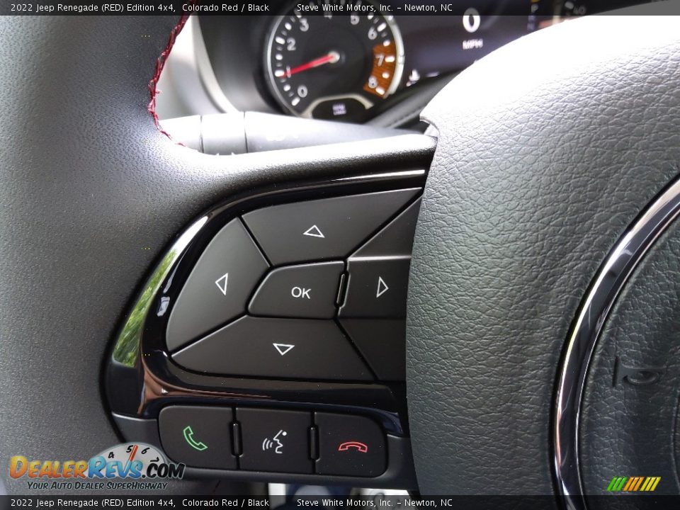 2022 Jeep Renegade (RED) Edition 4x4 Steering Wheel Photo #18