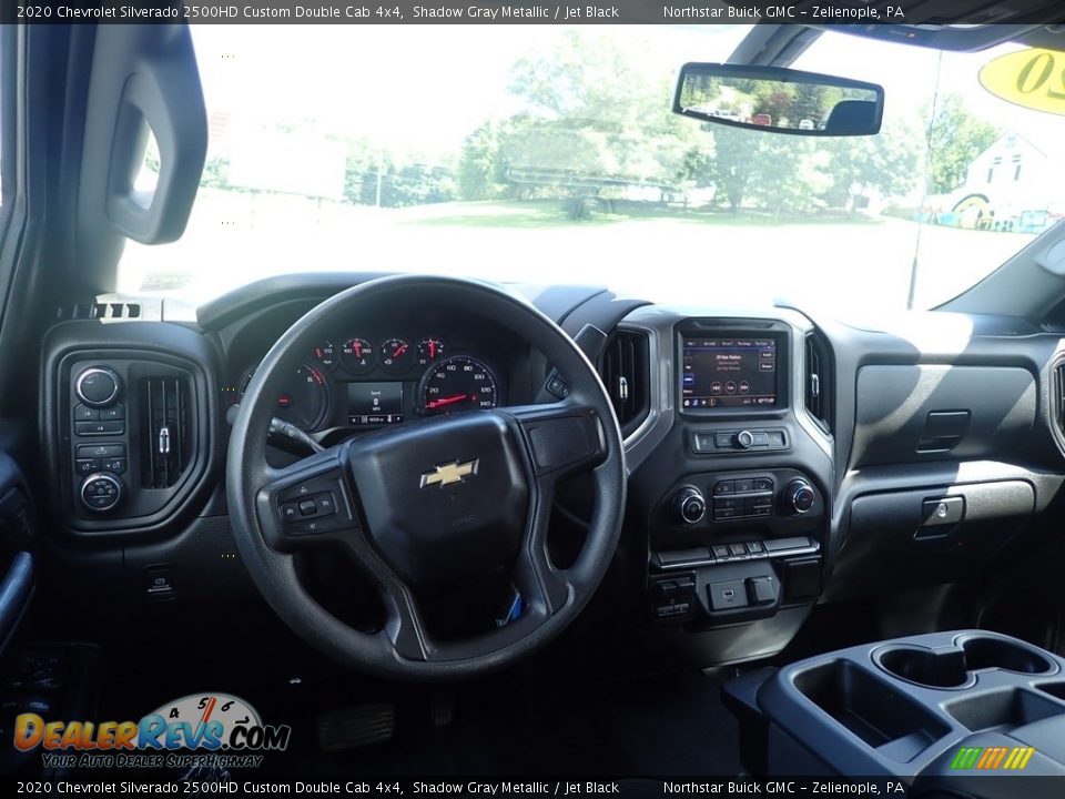 2020 Chevrolet Silverado 2500HD Custom Double Cab 4x4 Shadow Gray Metallic / Jet Black Photo #19