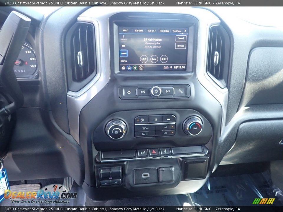 2020 Chevrolet Silverado 2500HD Custom Double Cab 4x4 Shadow Gray Metallic / Jet Black Photo #22