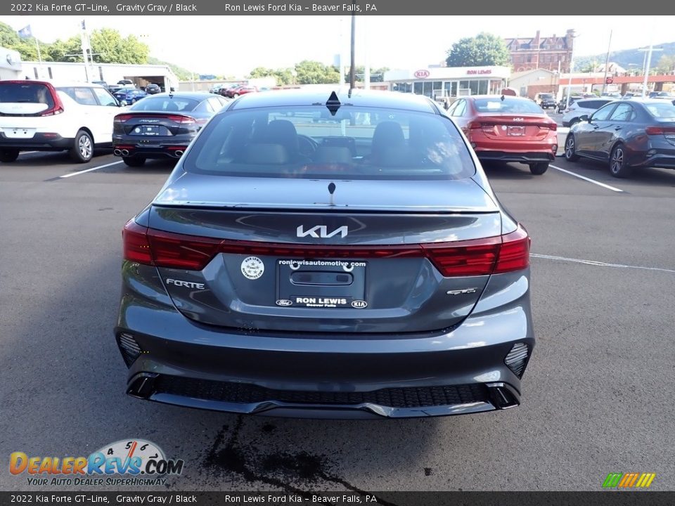 2022 Kia Forte GT-Line Gravity Gray / Black Photo #7