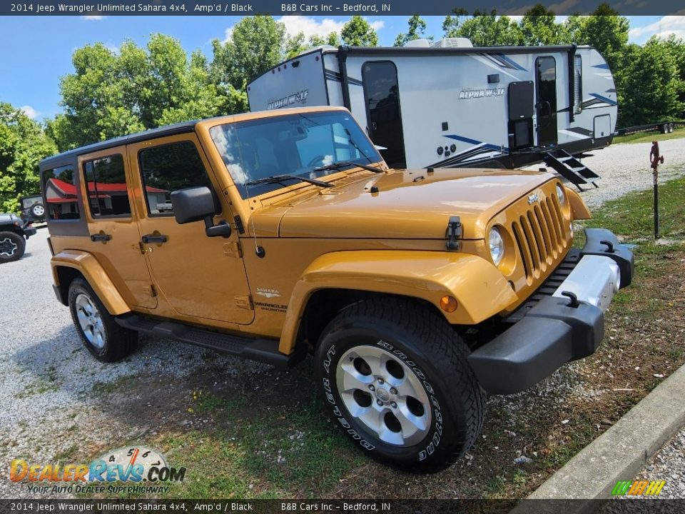 2014 Jeep Wrangler Unlimited Sahara 4x4 Amp'd / Black Photo #27