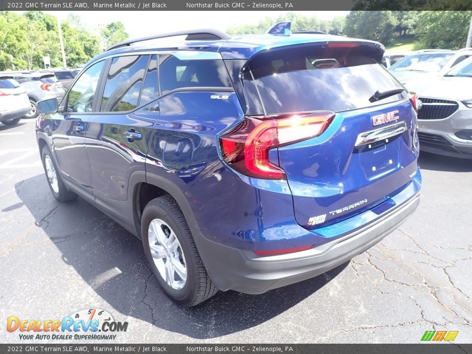 2022 GMC Terrain SLE AWD Marine Metallic / Jet Black Photo #3