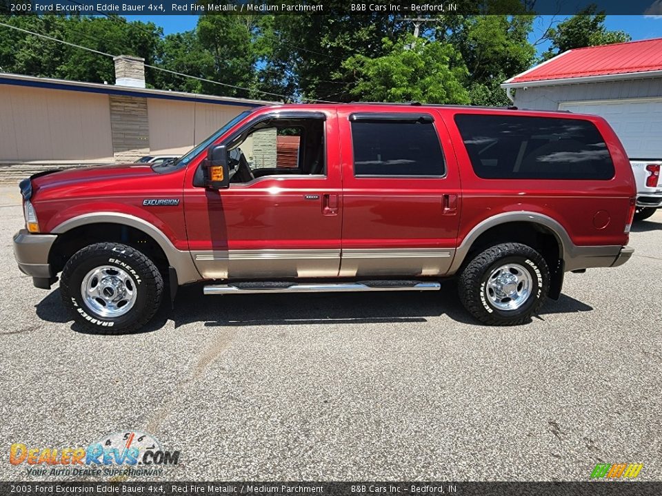 Red Fire Metallic 2003 Ford Excursion Eddie Bauer 4x4 Photo #1