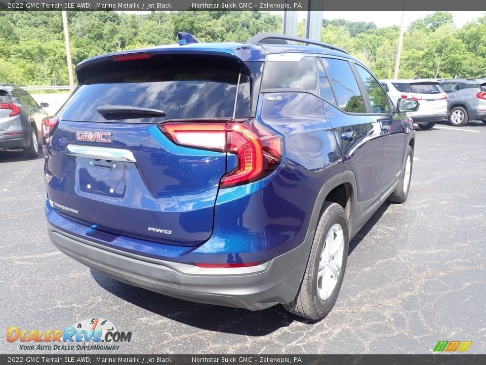 2022 GMC Terrain SLE AWD Marine Metallic / Jet Black Photo #6