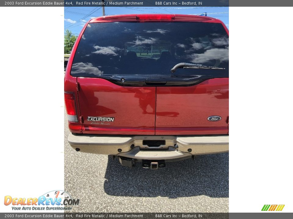 2003 Ford Excursion Eddie Bauer 4x4 Red Fire Metallic / Medium Parchment Photo #3