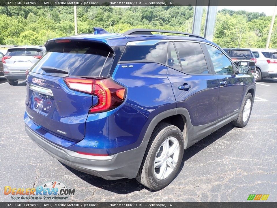 2022 GMC Terrain SLE AWD Marine Metallic / Jet Black Photo #7