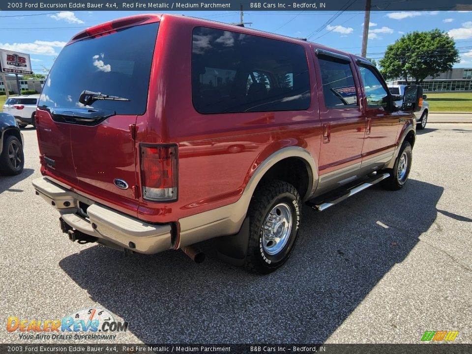 2003 Ford Excursion Eddie Bauer 4x4 Red Fire Metallic / Medium Parchment Photo #4