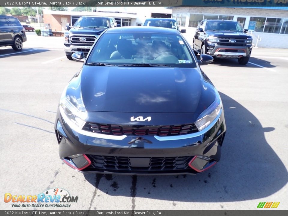 2022 Kia Forte GT-Line Aurora Black / Black Photo #3