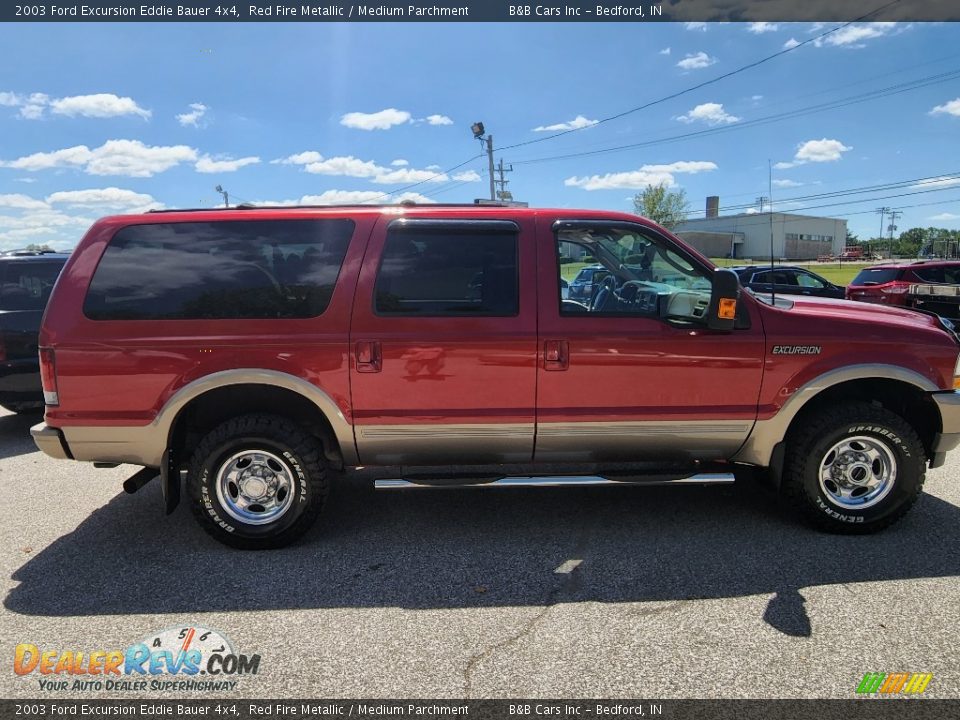 2003 Ford Excursion Eddie Bauer 4x4 Red Fire Metallic / Medium Parchment Photo #5