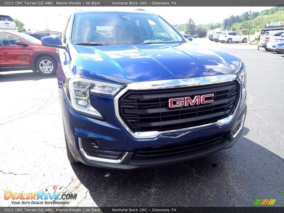 2022 GMC Terrain SLE AWD Marine Metallic / Jet Black Photo #10