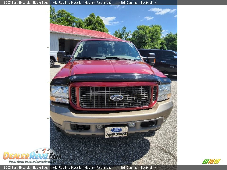 2003 Ford Excursion Eddie Bauer 4x4 Red Fire Metallic / Medium Parchment Photo #7