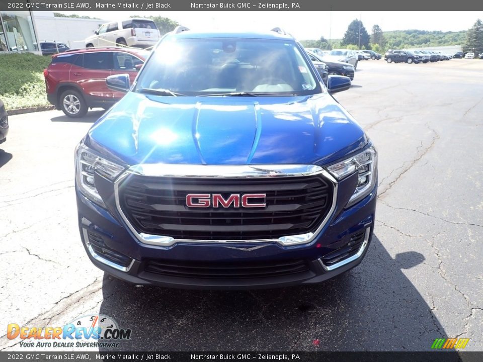 2022 GMC Terrain SLE AWD Marine Metallic / Jet Black Photo #11