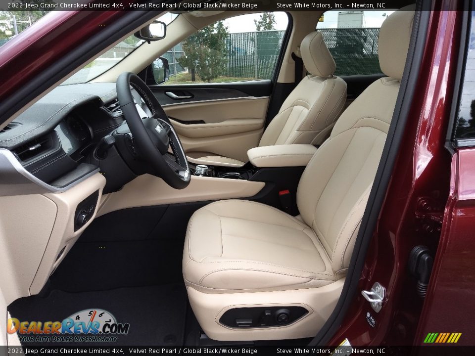 Global Black/Wicker Beige Interior - 2022 Jeep Grand Cherokee Limited 4x4 Photo #10