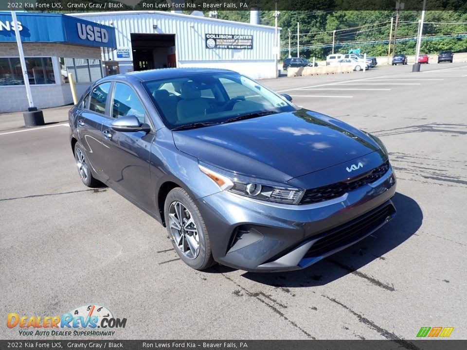 2022 Kia Forte LXS Gravity Gray / Black Photo #2