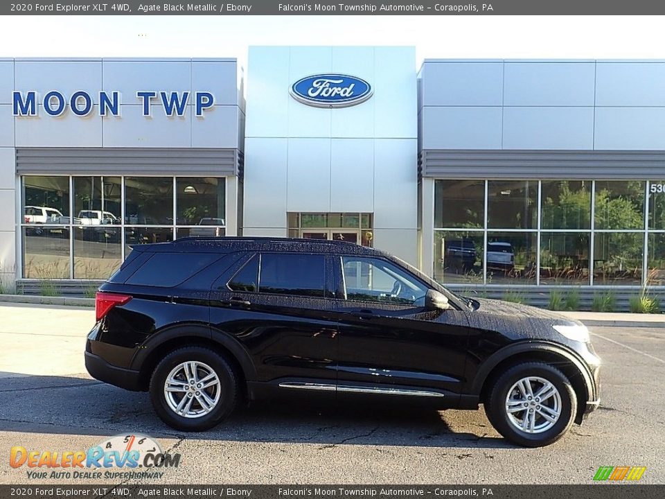 2020 Ford Explorer XLT 4WD Agate Black Metallic / Ebony Photo #1