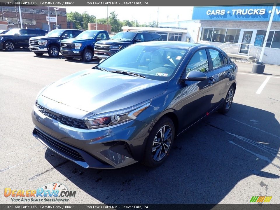 2022 Kia Forte LXS Gravity Gray / Black Photo #4