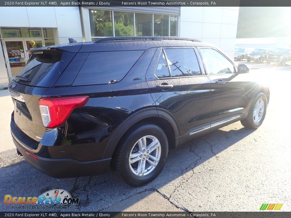 2020 Ford Explorer XLT 4WD Agate Black Metallic / Ebony Photo #2