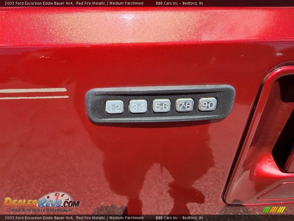2003 Ford Excursion Eddie Bauer 4x4 Red Fire Metallic / Medium Parchment Photo #22