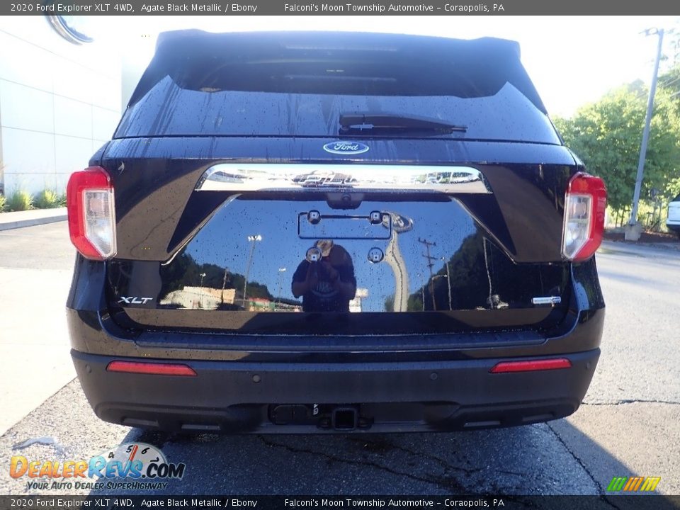 2020 Ford Explorer XLT 4WD Agate Black Metallic / Ebony Photo #3
