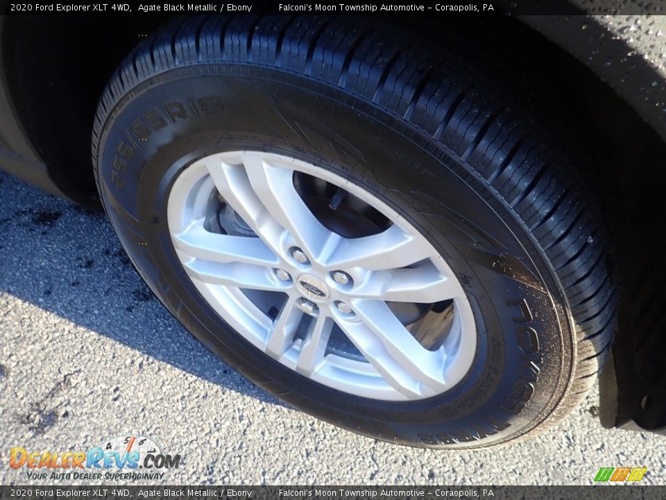 2020 Ford Explorer XLT 4WD Agate Black Metallic / Ebony Photo #10