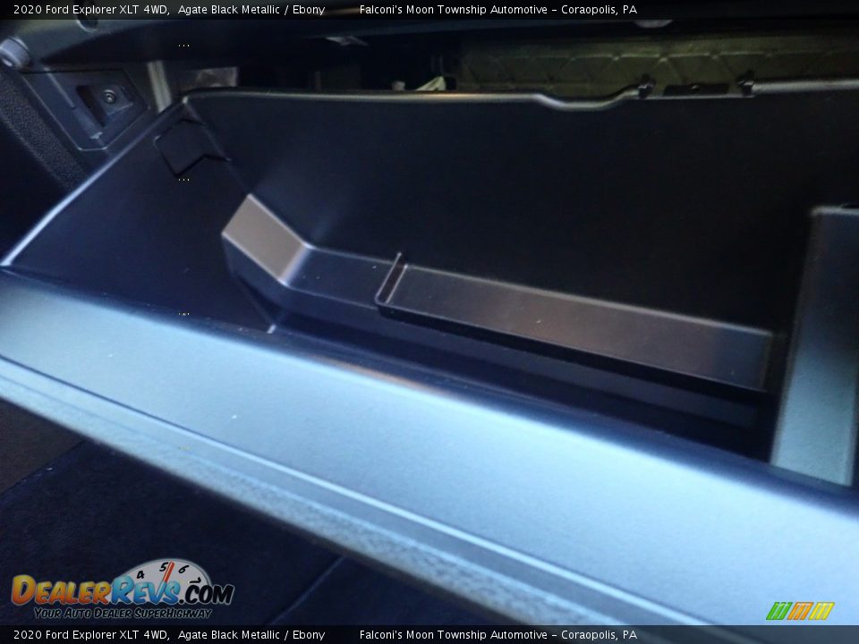 2020 Ford Explorer XLT 4WD Agate Black Metallic / Ebony Photo #13
