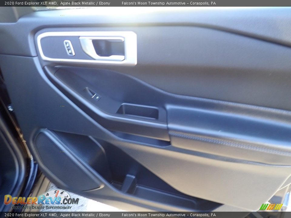 2020 Ford Explorer XLT 4WD Agate Black Metallic / Ebony Photo #14
