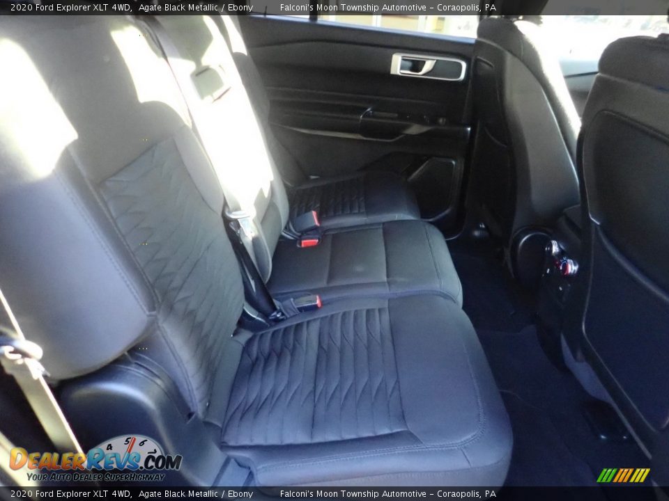 2020 Ford Explorer XLT 4WD Agate Black Metallic / Ebony Photo #16