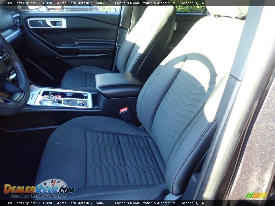 2020 Ford Explorer XLT 4WD Agate Black Metallic / Ebony Photo #18