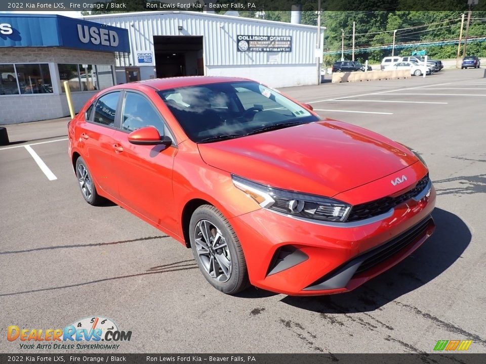 2022 Kia Forte LXS Fire Orange / Black Photo #2