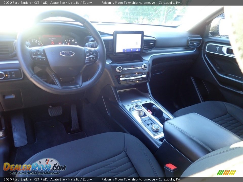 2020 Ford Explorer XLT 4WD Agate Black Metallic / Ebony Photo #21