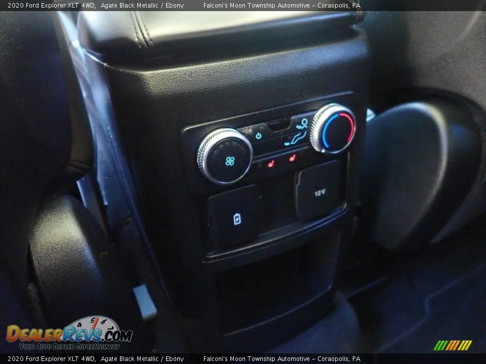 2020 Ford Explorer XLT 4WD Agate Black Metallic / Ebony Photo #22