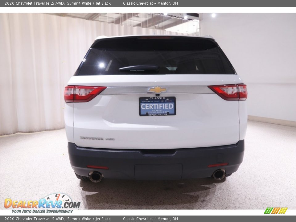 2020 Chevrolet Traverse LS AWD Summit White / Jet Black Photo #20