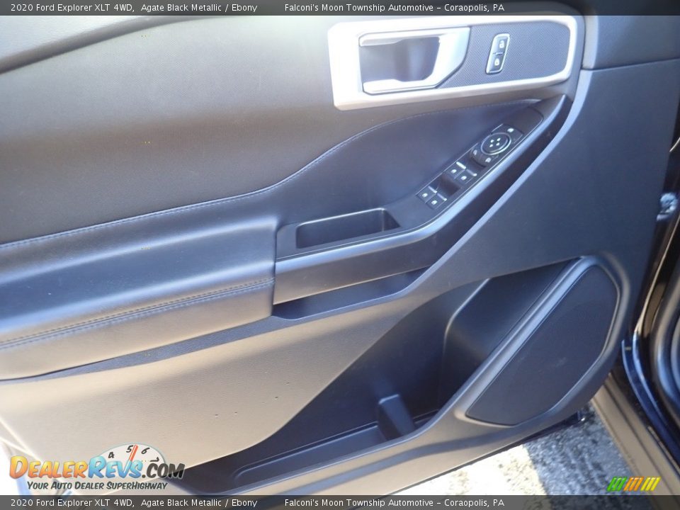 2020 Ford Explorer XLT 4WD Agate Black Metallic / Ebony Photo #23