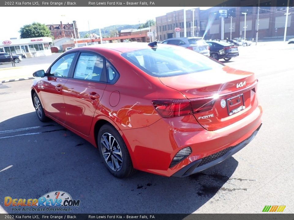 2022 Kia Forte LXS Fire Orange / Black Photo #6